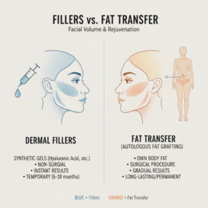 difference between fillers and fat transfer