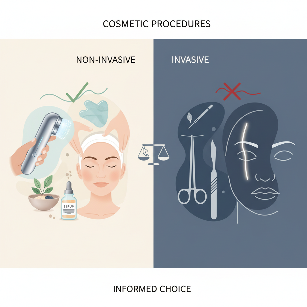 non invasive vs invasive cosmetic procedures